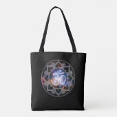 Cosmic Om Mandala Tasche (Rückseite)