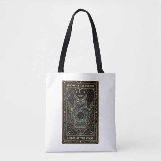 Cosmic Oracle Owl • Mystical Celestial  Tasche (Vorderseite)