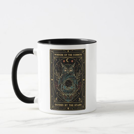 Cosmic Oracle Owl • Mystical Celestial Tasse (Links)