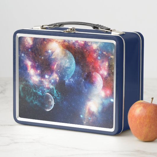Cosmic Outer Space Galaxy Design Metal Lunch Box (Beispiel)