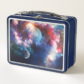 Cosmic Outer Space Galaxy Design Metal Lunch Box (Vorderseite)