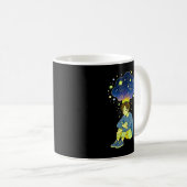Cosmic Overthinking • Spiritual Mind Overflow Kaffeetasse (VorderseiteRechts)