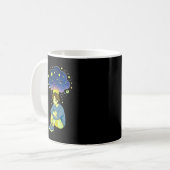 Cosmic Overthinking • Spiritual Mind Overflow Kaffeetasse (Vorderseite Links)
