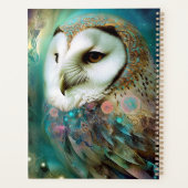 Cosmic Owl Fantasy Art Planer (Rückseite)