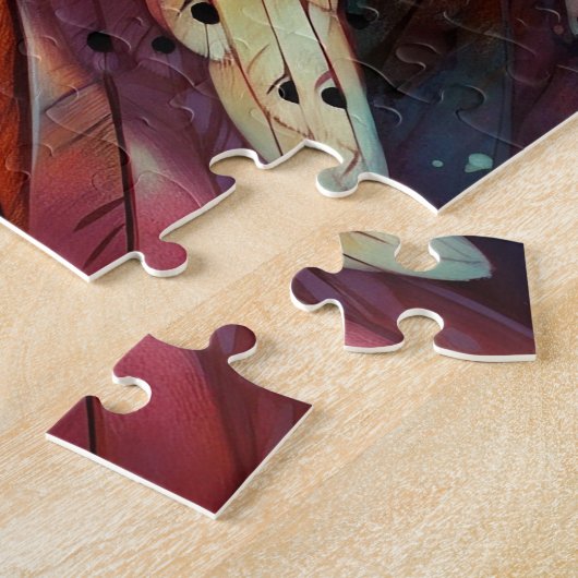 Cosmic Owl Fantasy Art Puzzle (Seite)