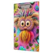 Cosmic Owl Trippy Hippie Psychedelic Original Klemmbrett (Links)