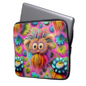 Cosmic Owl Trippy Hippie Psychedelic Original Laptopschutzhülle (Vorderseite Links)