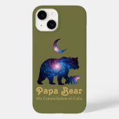 Cosmic Papa Bear & Cub Case-Mate iPhone Hülle (Rückseite)