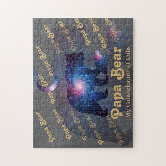 Cosmic Papa Bear & Cub Puzzle (Vertikal)
