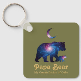 Cosmic Papa Bear & Cub Schlüsselanhänger