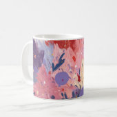 Cosmic Party Abstract Explosion Kaffeetasse (Vorderseite Links)