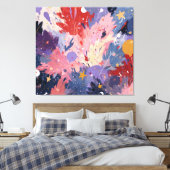 Cosmic Party Abstract Explosion Leinwanddruck (Insitu (Schlafzimmer))