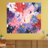 Cosmic Party Abstract Explosion Leinwanddruck (Insitu (Wohnzimmer))