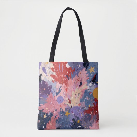 Cosmic Party Abstract Explosion Tasche (Vorderseite)