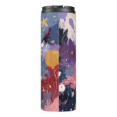 Cosmic Party Abstract Explosion Thermosbecher (Rückseite)