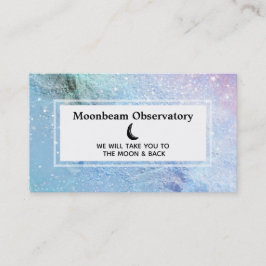 *~* Cosmic Pastell Moon Lunar Surface Business Car Visitenkarte