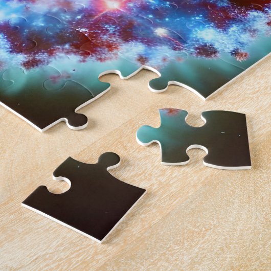 Cosmic pastellel lila und Blue Sky Universum Puzzle (Seite)