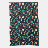 Cosmic Pattern Planets and Stars Geschirrtuch (Vertikal)