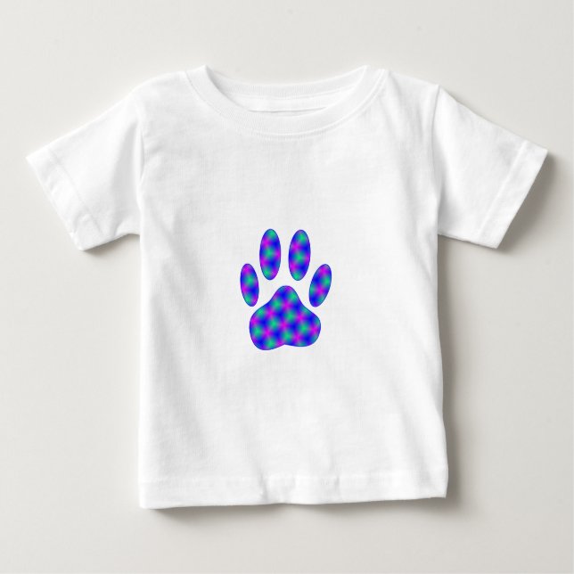 Cosmic Paw Print Baby T-shirt (Vorderseite)