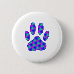 Cosmic Paw Print Button