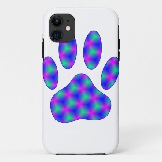 Cosmic Paw Print Case-Mate iPhone Hülle (Rückseite)