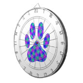 Cosmic Paw Print Dartscheibe (Vorderseite rechts)