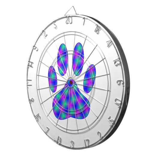 Cosmic Paw Print Dartscheibe (Vorderseite rechts)