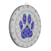 Cosmic Paw Print Dartscheibe (Vorderseite Links)