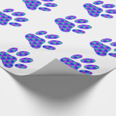 Cosmic Paw Print Geschenkpapier (Ecke)