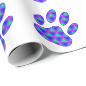 Cosmic Paw Print Geschenkpapier (Rolleneckpunkt)