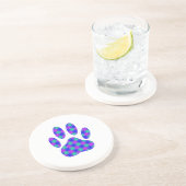 Cosmic Paw Print Getränkeuntersetzer (Seite)