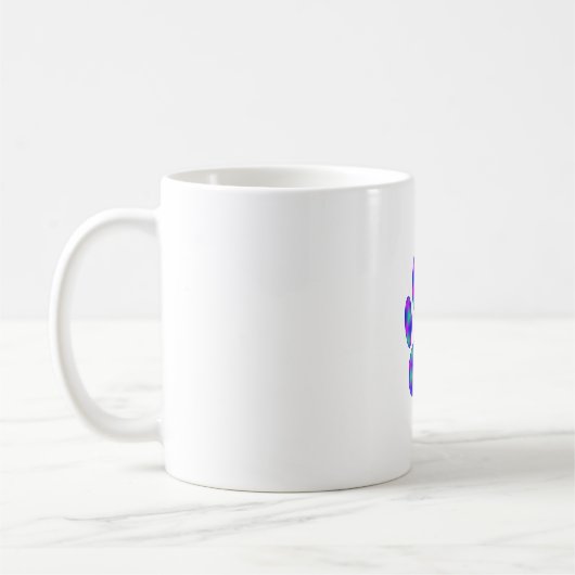 Cosmic Paw Print Kaffeetasse (Links)