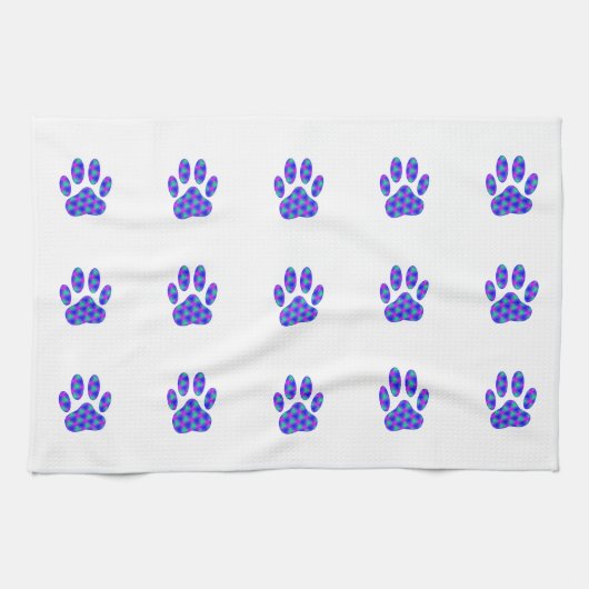 Cosmic Paw Print Küchentuch (Horizontal)