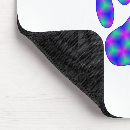 Cosmic Paw Print Mousepad (Ecke)