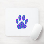 Cosmic Paw Print Mousepad (Mit Mouse)