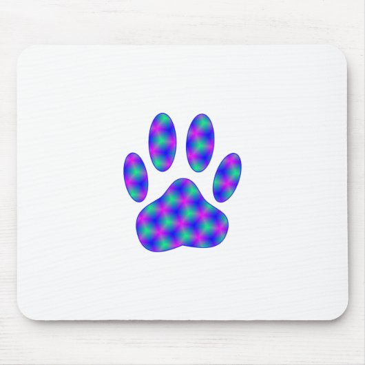 Cosmic Paw Print Mousepad (Vorne)