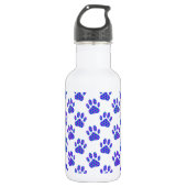 Cosmic Paw Print Pattern Edelstahlflasche (Vorderseite)