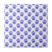 Cosmic Paw Print Pattern Fliese (Vorderseite)