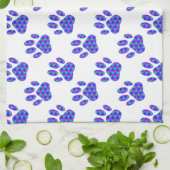 Cosmic Paw Print Pattern Geschirrtuch (Gefaltet)