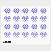 Cosmic Paw Print Pattern Herz-Aufkleber (Blatt)
