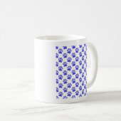 Cosmic Paw Print Pattern Kaffeetasse (VorderseiteRechts)
