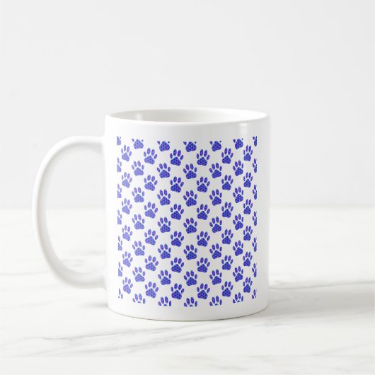 Cosmic Paw Print Pattern Kaffeetasse (Links)