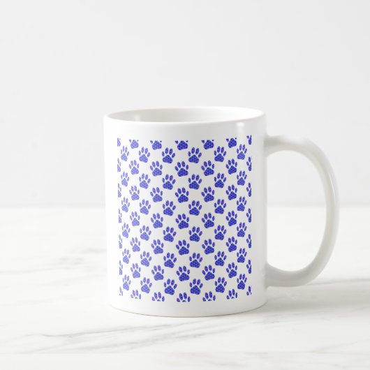 Cosmic Paw Print Pattern Kaffeetasse (Rechts)