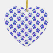 Cosmic Paw Print Pattern Keramikornament (Vorne)