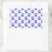 Cosmic Paw Print Pattern Rechteckiger Aufkleber (Tasche)
