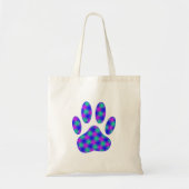 Cosmic Paw Print Pattern Tragetasche (Vorne)