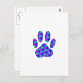 Cosmic Paw Print Postkarte (Vorne/Hinten)