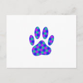 Cosmic Paw Print Postkarte (Vorderseite)