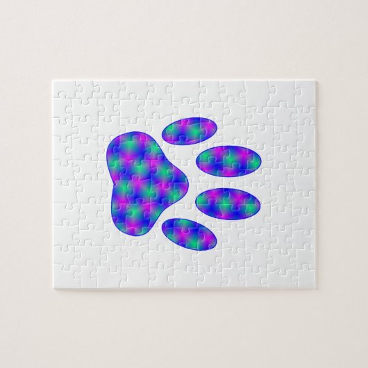 Cosmic Paw Print Puzzle (Horizontal)