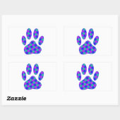 Cosmic Paw Print Rechteckiger Aufkleber (Blatt)